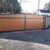 belvedere sliding gate golden oak